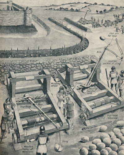 Bombardowanie fortu w Saxon Times, ok. 1934 r. autorstwa Unbekannt