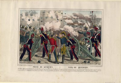 Bombardowanie Kinburn, 1855 autorstwa Unbekannt