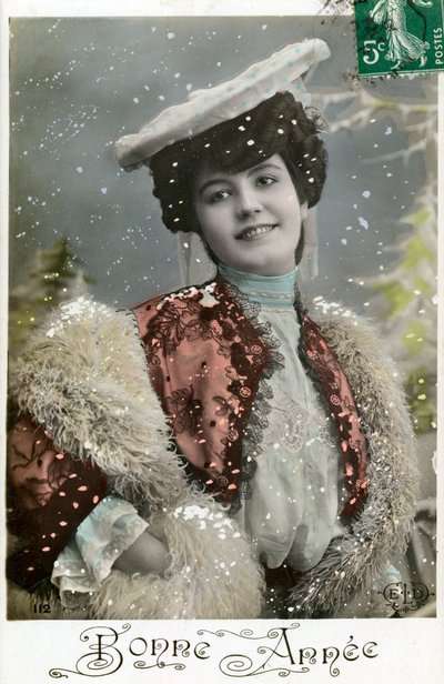 Bonne Annee Szczęśliwego Nowego Roku, ok. 1900 autorstwa Unbekannt