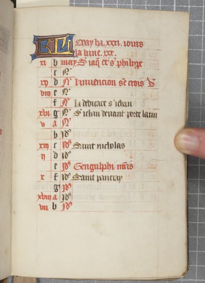 Book of Hours, c.1450 (tusz na welinie) autorstwa Unbekannt