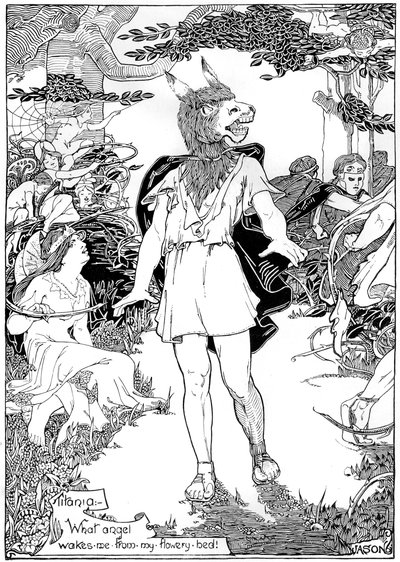 Dół sceny ze „Snu nocy letniej” Williama Szekspira, 1898 autorstwa Unbekannt