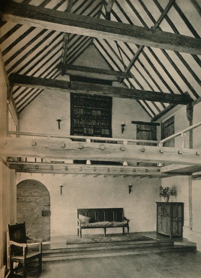 Boxhurst Farm, Kent: Koniec sali tanecznej. Odrestaurowany i przebudowany przez Olivera Hilla, c1928 autorstwa Unbekannt