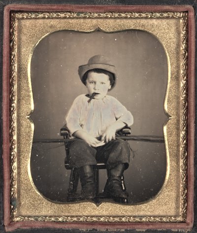 Chłopiec z cygarem, ok. 1855. autorstwa Unbekannt