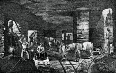 Kopalnia węgla Bradley, niedaleko Bilston, 1886 autorstwa Unbekannt