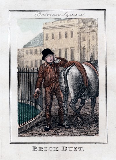 Brick Dust, Portman Square, Londyn, 1805 autorstwa Unbekannt