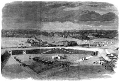 Generał brygady Havelock opuszcza fortecę Allahabadu, by odzyskać Cawnpore, 1857 autorstwa Unbekannt