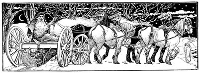 Przyniesienie do domu dziennika Yule, 1883 autorstwa Unbekannt