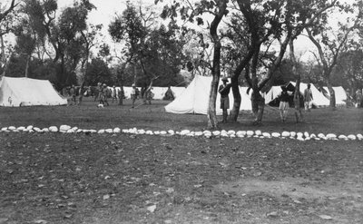 Obóz armii brytyjskiej nad rzeką Yamuna, Indie, 1917 autorstwa Unbekannt