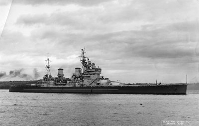 Brytyjski pancernik HMS King George V, Sydney, Australia, 1945 autorstwa Unbekannt