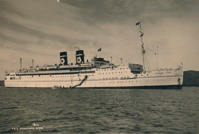 Brytyjski statek pasażerski SS Arandora Star linii Blue Star, 1936 autorstwa Unbekannt
