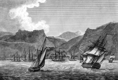Brytyjska wysyłka z St Helena, 1817 autorstwa Unbekannt