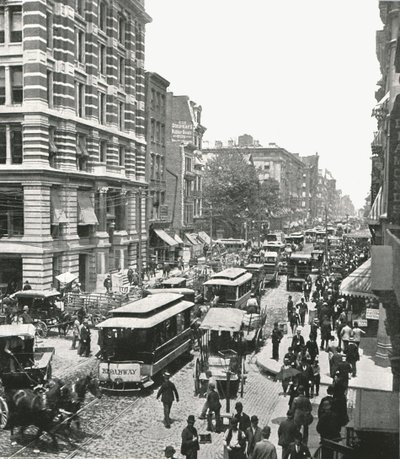 Broadway, Nowy Jork, USA, 1895. autorstwa Unbekannt