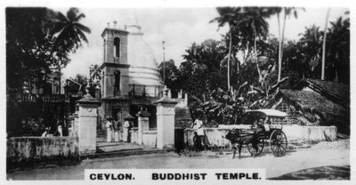 Świątynia buddyjska, Cejlon, ok. 1925 r. autorstwa Unbekannt