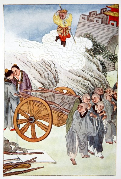 „Buddyści jako niewolnicy w Kraju Powolnych Wozów”, 1922 autorstwa Unbekannt
