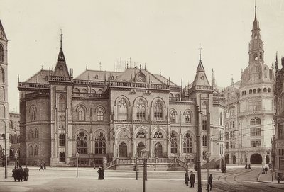 Budynek giełdy w Bremie. około 1900 autorstwa Unbekannt