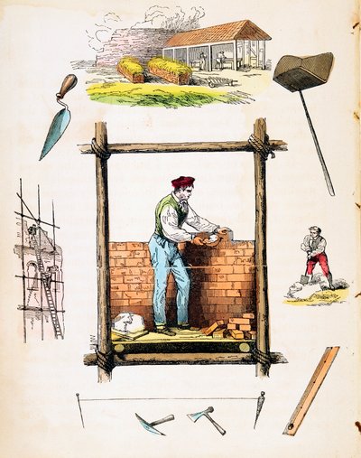 Handel budowlany, ok. 1845 autorstwa Unbekannt
