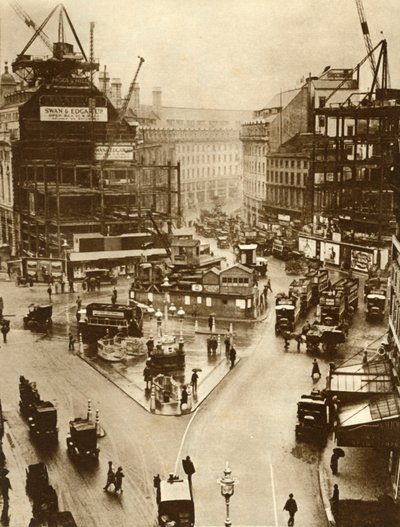 Prace budowlane na Piccadilly Circus w Londynie, 1926, 1935. autorstwa Unbekannt