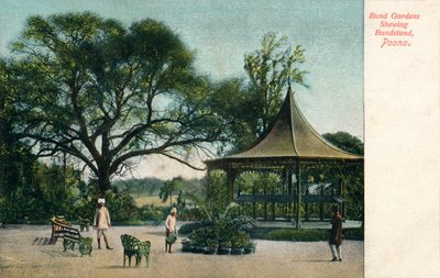 Bandstand Bund Gardens, Poona, ok. 1900 autorstwa Unbekannt
