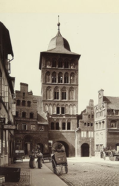 Brama Zamkowa w Lubece. około 1900 autorstwa Unbekannt