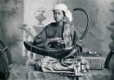 Birmański harfiarz, 1902 autorstwa Unbekannt