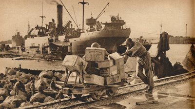 Zajęte sceny w Bengazi, 1943 autorstwa Unbekannt