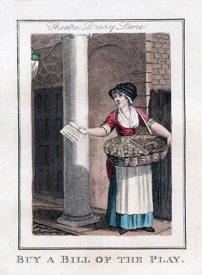 Kup Bill of the Play, Drury Lane Theatre, Londyn, 1805 autorstwa Unbekannt