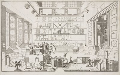 Cabinet de Geometrie de Mr LE CLERC - Research Centres The Physical Laboratory of the Academie des Sciences, Paryż, ok. 1700 autorstwa Unbekannt