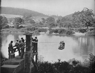 Prom kablowy, niedaleko La Colle, Penn, c1897. autorstwa Unbekannt