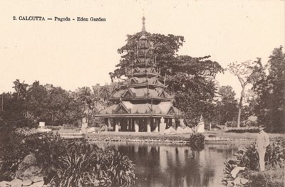 Kalkuta - Pagoda - Eden Garden, ok. 1900 autorstwa Unbekannt