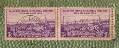 Międzynarodowa Wystawa California Pacific – amerykański znaczek pocztowy, c1935 r. autorstwa Unbekannt