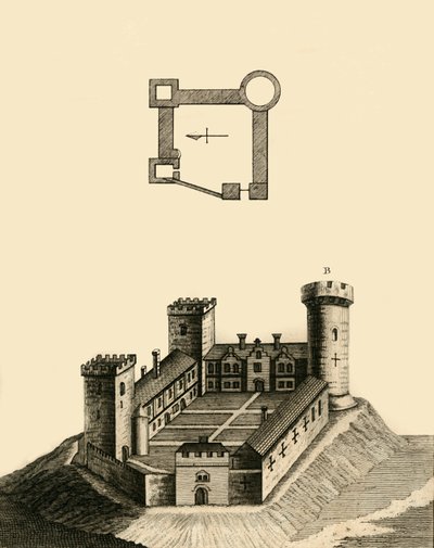 Zamek w Cambridge, ok. 1783 r. autorstwa Unbekannt
