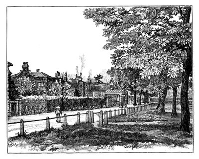 Cambridge Cottage, Kew, Londyn, XIX w. autorstwa Unbekannt