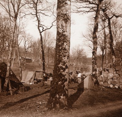 Obóz, Genicourt, północna Francja, c1914-c1918 autorstwa Unbekannt