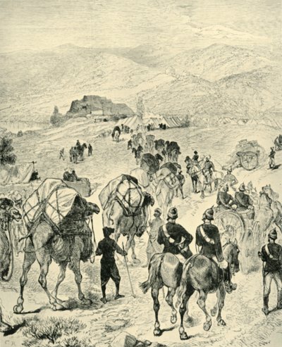 Obóz generała Robertsa w Thal nad rzeką Kuram, 1901. autorstwa Unbekannt