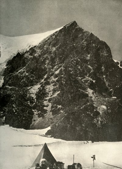 Obóz 17 grudnia na lodowcu Ferrar poniżej Sentinel Rock, 1908, 1909 autorstwa Unbekannt