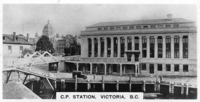 Canadian Pacific Station, Victoria, Kolumbia Brytyjska, Kanada, c1920 autorstwa Unbekannt
