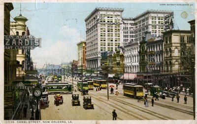 Canal Street, Nowy Orlean, USA, c1912 autorstwa Unbekannt