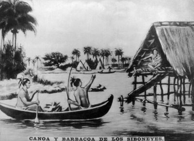 Canoa i Barbacoa, lata 20. autorstwa Unbekannt
