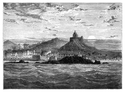 Zamek Cape Coast, Gold Coast, Afryka Zachodnia, ok. 1890 r. autorstwa Unbekannt