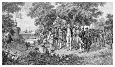 Kapitan Cook twierdzi, że Botany Bay, Nowa Południowa Walia, Australia, 1770 1886 autorstwa Unbekannt