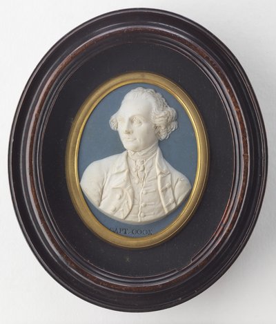 Medalion portretowy kapitana Jamesa Cooka Wedgwooda, ok. 1776 autorstwa Unbekannt