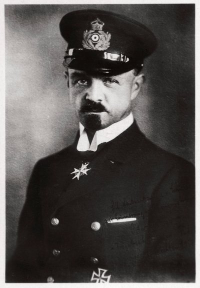 Kapitan Peter Strasser, dowódca floty niemieckich sterowców, I wojna światowa, 1916-1918 1933 autorstwa Unbekannt