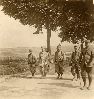 Pojmany niemiecki strzelec wyborowy, Champagne, północna Francja, c1914-c1918 autorstwa Unbekannt