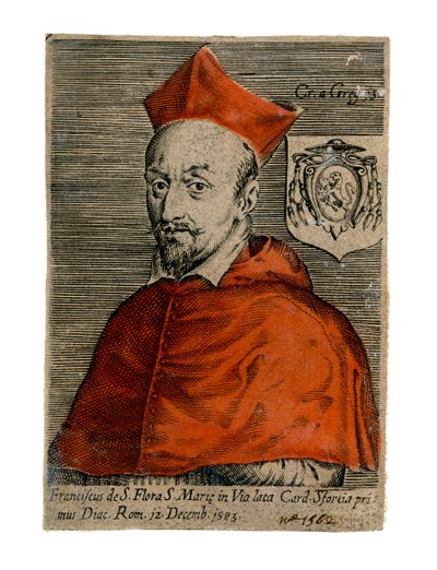 Kardynał Francesco Sforza, włoski ksiądz, XVI wiek autorstwa Unbekannt