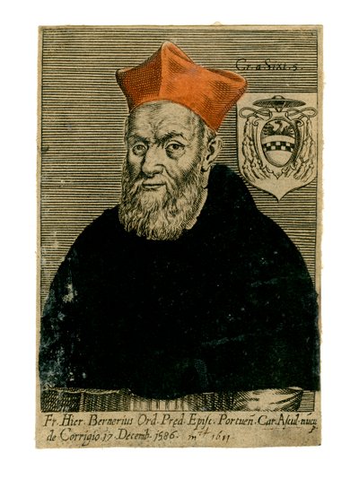 Kardynał Girolamo Bernorio, włoski ksiądz, XVI wiek autorstwa Unbekannt
