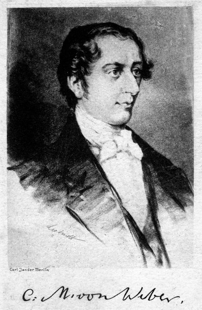 Carl Maria von Weber 1786-1826, niemiecki kompozytor, XX wiek autorstwa Unbekannt