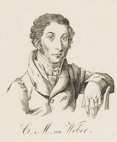 Carl Maria von Weber 1786-1826, po 1821 r. autorstwa Unbekannt