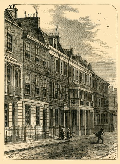 Carlyles House, Great Cheyne Row, ok. 1876 r. autorstwa Unbekannt