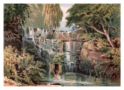 Kaskada w Virginia Water, 1880 autorstwa Unbekannt
