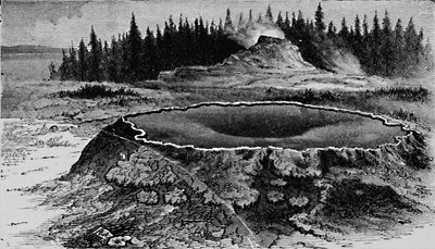 Gejzer zamkowy i basen ogniowy, 1873, 1883 autorstwa Unbekannt